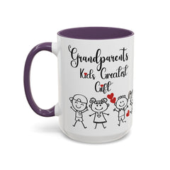 Grandparents' Greatest Gift Coffee Mug - Cute Family Design for Special Moments