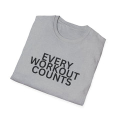 Motivational Workout T-Shirt - Every Workout Counts