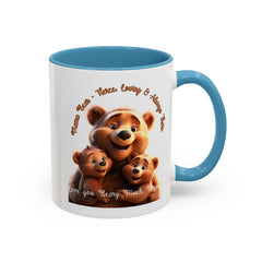 Love You Beary Much Bear Family Mug - Cute Accent Coffee Mug for Moms