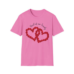 Heart of Our Family T-Shirt - Floral Love Design