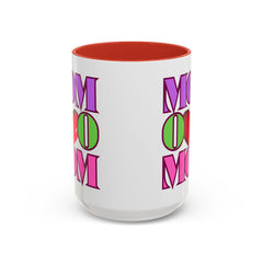 Colorful "Mom" Accent Coffee Mug - Perfect Gift for Mother's Day