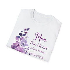 Mom Heart Floral T-Shirt - Comfortable Gift for Mother's Day