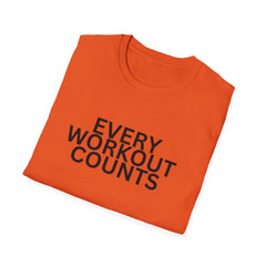 Motivational Workout T-Shirt - Every Workout Counts