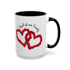 Heart of Our Family Accent Coffee Mug