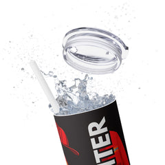 Firefighter Skinny Tumbler with Straw - 20oz Drinkware for Firefighter Enthusiasts