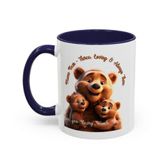 Love You Beary Much Bear Family Mug - Cute Accent Coffee Mug for Moms