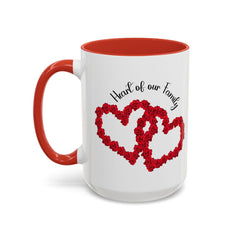 Heart of Our Family Accent Coffee Mug