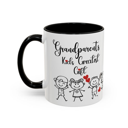 Grandparents' Greatest Gift Coffee Mug - Cute Family Design for Special Moments