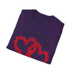 Heart of Our Family T-Shirt - Floral Love Design