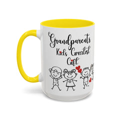 Grandparents' Greatest Gift Coffee Mug - Cute Family Design for Special Moments
