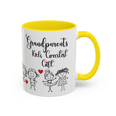 Grandparents' Greatest Gift Coffee Mug - Cute Family Design for Special Moments