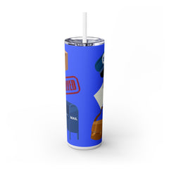 Postal Worker 20oz Skinny Tumbler with Straw - Perfect Gift for Mail Carriers