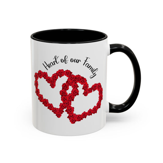 Heart of Our Family Accent Coffee Mug