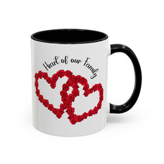 Heart of Our Family Accent Coffee Mug