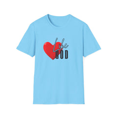 LOVE LIKE GOD Unisex Softstyle T-Shirt - Perfect for Faith and Love Celebrations