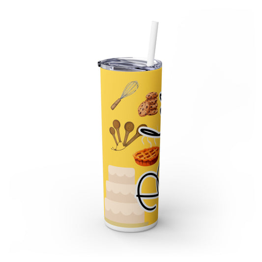 Baker Skinny Tumbler with Straw - 20oz