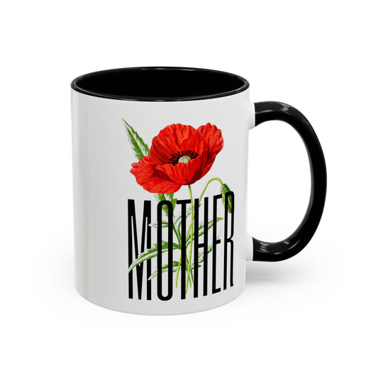 Mother's Day Accent Coffee Mug - Floral Design 11oz & 15oz