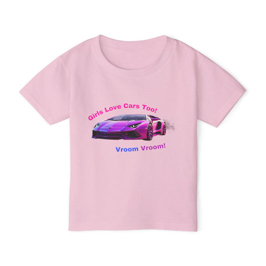 Girls Love Cars Toddler T-Shirt