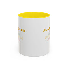 Juneteenth Accent Coffee Mug - Power, Strength, Justice - Celebration Gift for Heritage Awareness