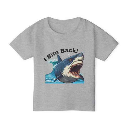 I Bite Back! Shark Toddler T-Shirt | Fun Kids Tee for Playtime & Beach Days
