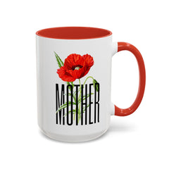 Mother's Day Accent Coffee Mug - Floral Design 11oz & 15oz