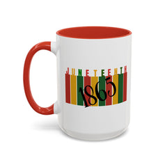 Juneteenth Accent Coffee Mug - Celebrate Freedom and History | 11oz & 15oz Options