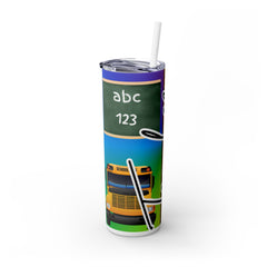 Inspirational Teacher Skinny Tumbler with Straw - 20oz