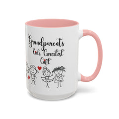 Grandparents' Gift Coffee Mug - Kids' Greatest Love Design