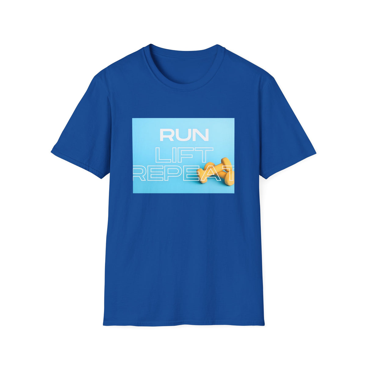 Run Lift Repeat Motivational Gym Tee