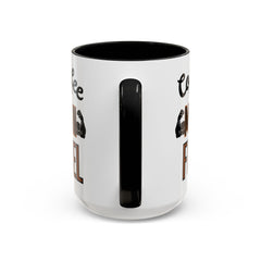 Coffee Man Fuel Mug - Motivational Accent Coffee Mug for Men