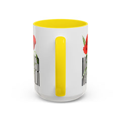 Mother's Day Accent Coffee Mug - Floral Design 11oz & 15oz