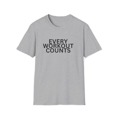 Motivational Workout T-Shirt - Every Workout Counts