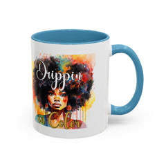 Drippin' in Color Coffee Mug - Afrocentric Drinkware for Proud Individuals