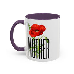 Mother's Day Accent Coffee Mug - Floral Design 11oz & 15oz