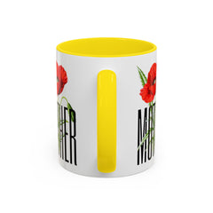 Mother's Day Accent Coffee Mug - Floral Design 11oz & 15oz