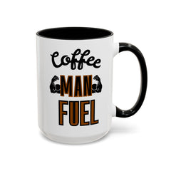 Coffee Man Fuel Mug - Motivational Accent Coffee Mug for Men