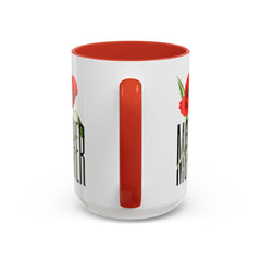 Mother's Day Accent Coffee Mug - Floral Design 11oz & 15oz
