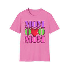 Colorful "Mom" Heart T-Shirt