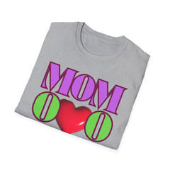 Colorful "Mom" Heart T-Shirt
