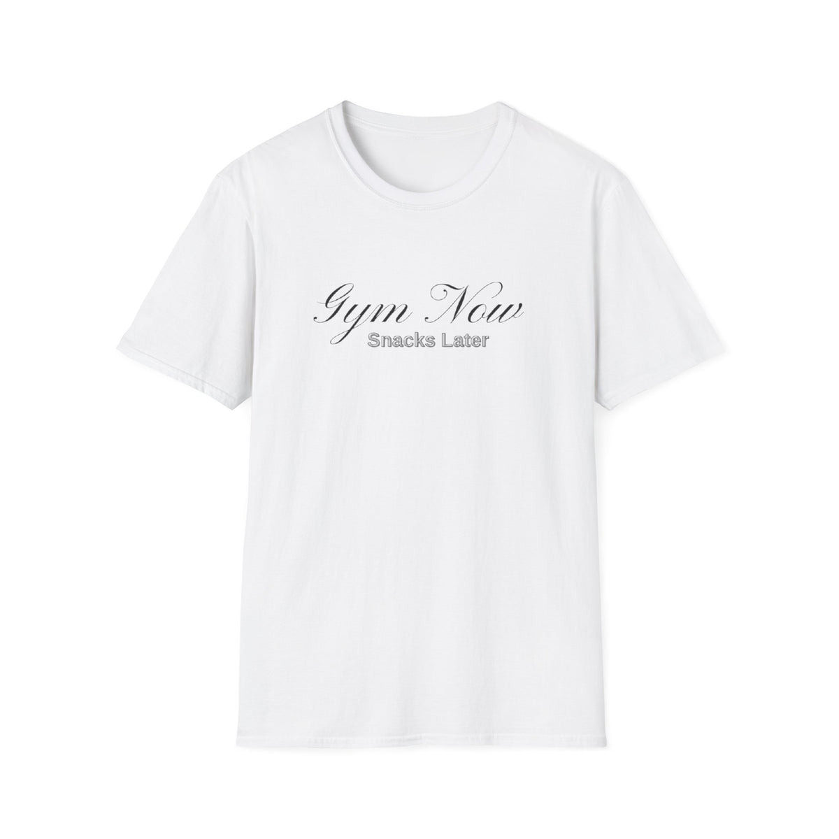 Gym Now Snacks Later T-Shirt - Fun Workout Tee for Fitness Lovers
