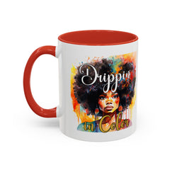 Drippin' in Color Coffee Mug - Afrocentric Drinkware for Proud Individuals