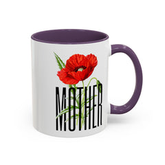 Mother's Day Accent Coffee Mug - Floral Design 11oz & 15oz