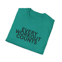 Motivational Workout T-Shirt - Every Workout Counts