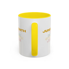 Juneteenth Accent Coffee Mug - Power, Strength, Justice - Celebration Gift for Heritage Awareness