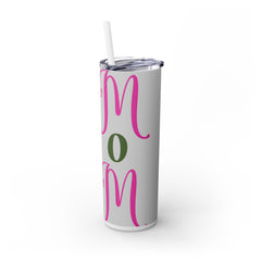 Mom Skinny Tumbler with Straw, 20oz