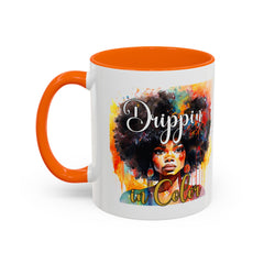 Drippin' in Color Coffee Mug - Afrocentric Drinkware for Proud Individuals