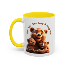 Love You Beary Much Bear Family Mug - Cute Accent Coffee Mug for Moms