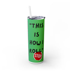 Bus Driver Skinny Tumbler with Straw - 20oz Travel Mug, FunnyGift for Drivers