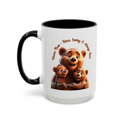 Love You Beary Much Bear Family Mug - Cute Accent Coffee Mug for Moms