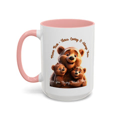 Love You Beary Much Bear Family Mug - Cute Accent Coffee Mug for Moms